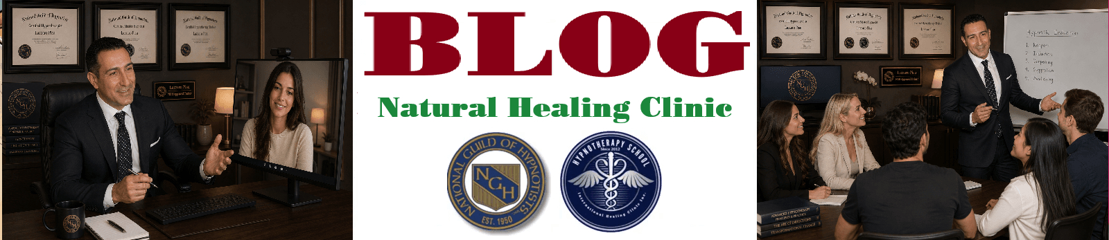 Blog - Natural Healing Clinic Screenshot of the Natural Healing Blog Page featuring articles about holistic wellness and therapy.